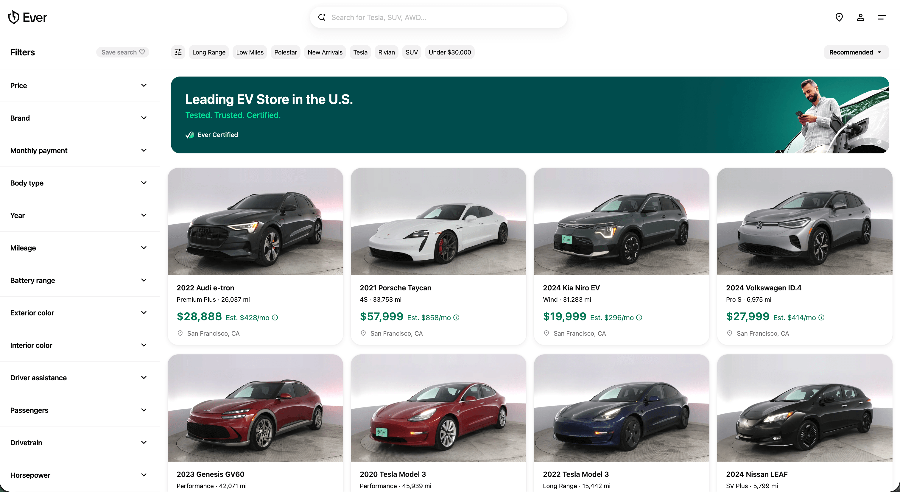 Ever online shopping experience