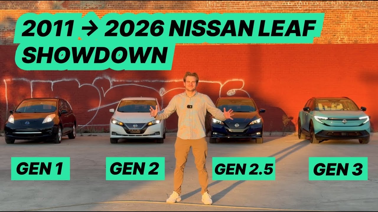 Every Generation Nissan Leaf Compared (2011 to 2026)