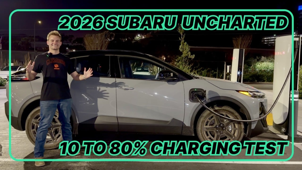 2026 Subaru Uncharted 10 to 80% Charging Test