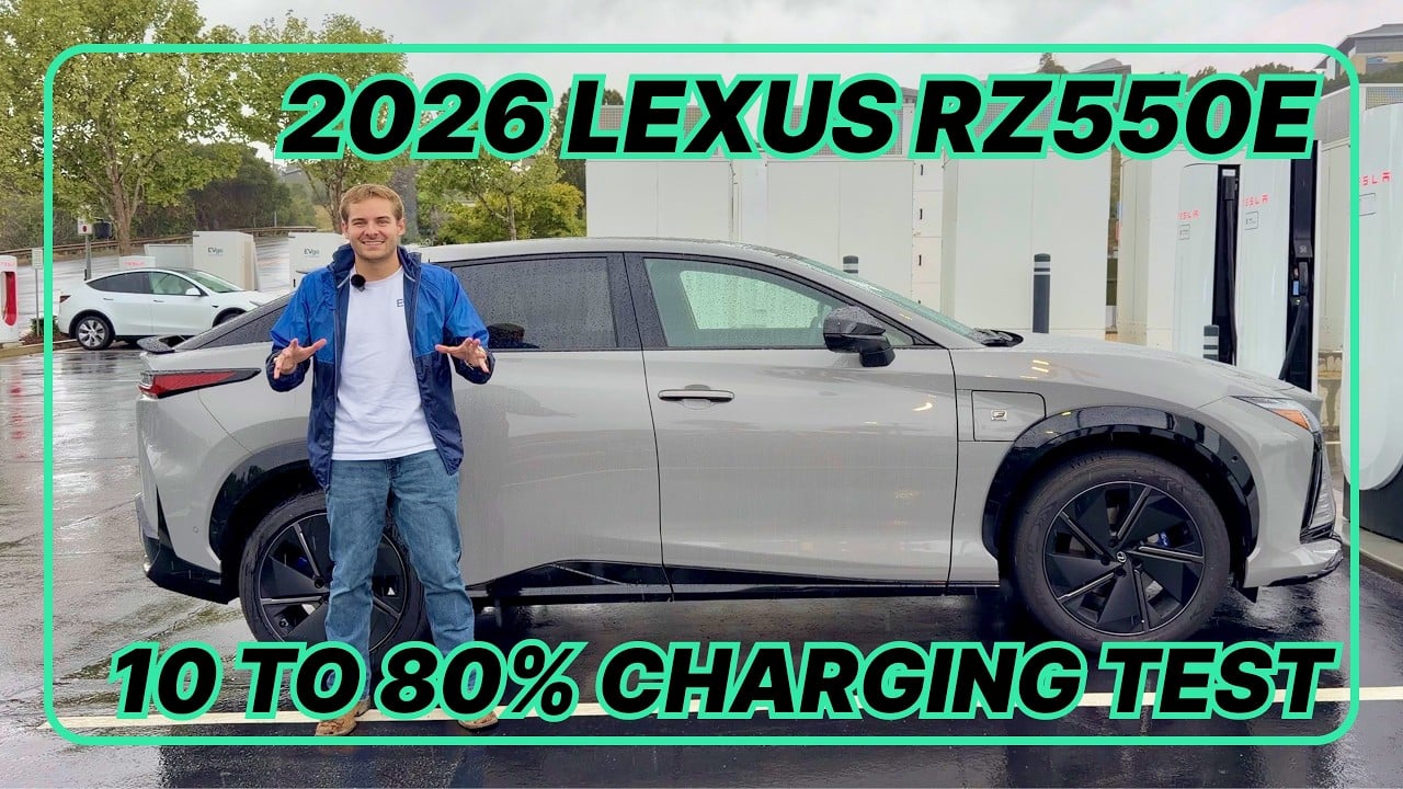 2026 Lexus RZ550e Charging Test | 10-80% Supercharger Results