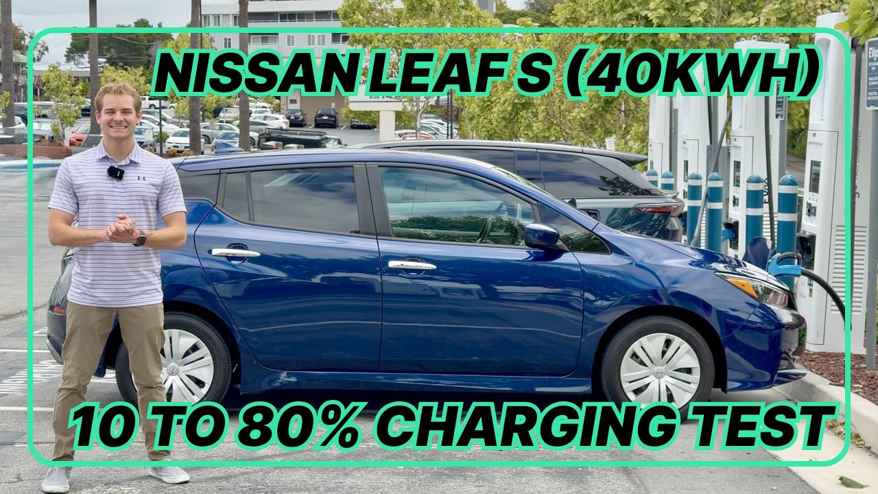 2018–2025 Nissan Leaf S Charging Test: 10-80% CHAdeMO Results