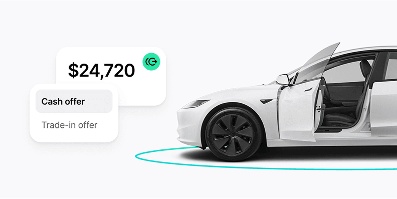 Customer viewing a car offer on mobile